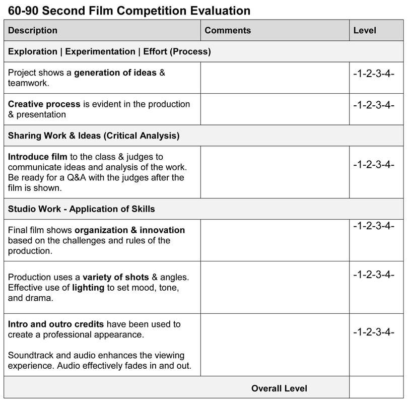film evaluation form
